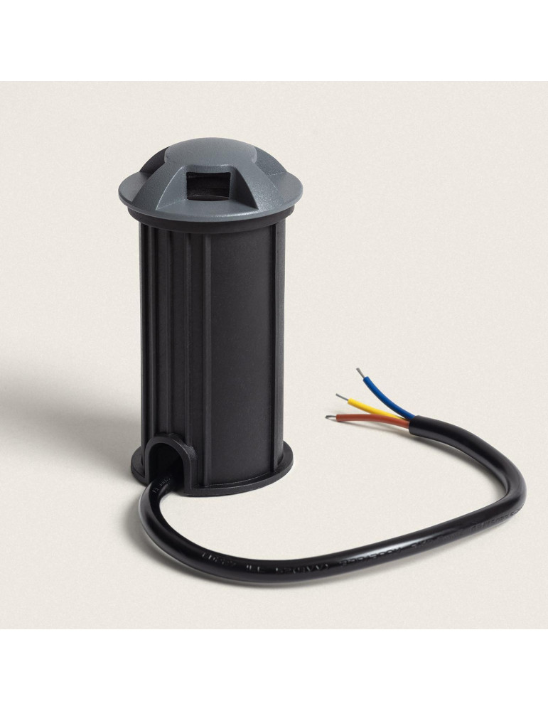 Balise Extérieure LED 1W Encastrable au Sol Letso 4L Grise