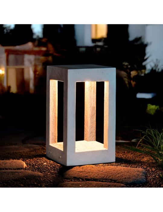 Balise Extérieure LED Dimmable 6W Ciment Blynte 35 cm