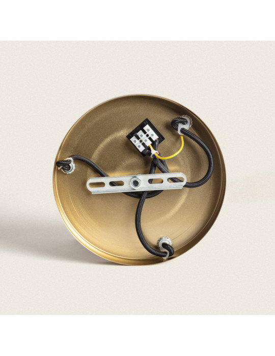 Suspension Métal et Verre 3  Spots Blas