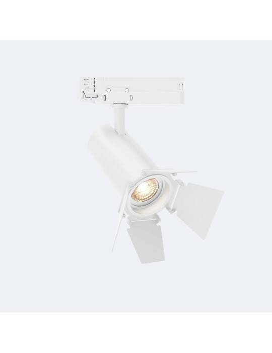 Spot LED Fasano Cinéma 30W pour Rail Triphasé Dimmable Blanc