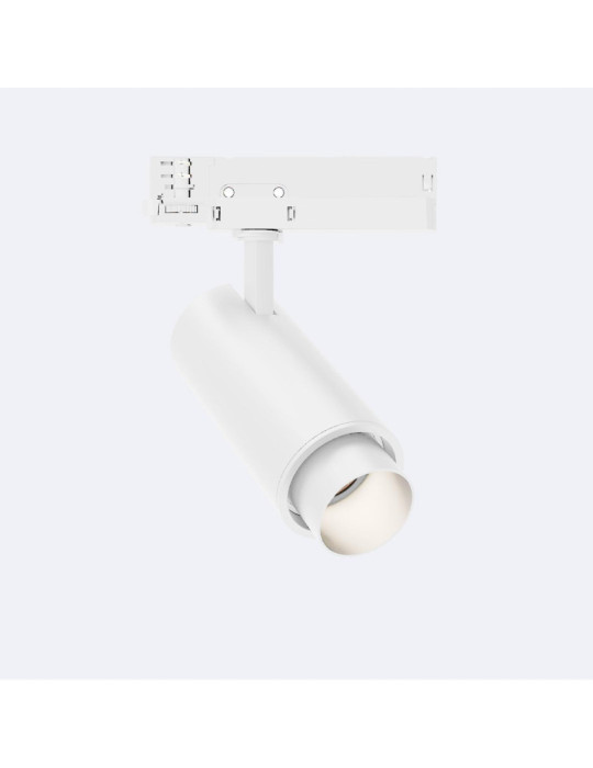 Spot LED Fasano Cylindre 20W pour Rail Triphasé Dimmable Blanc