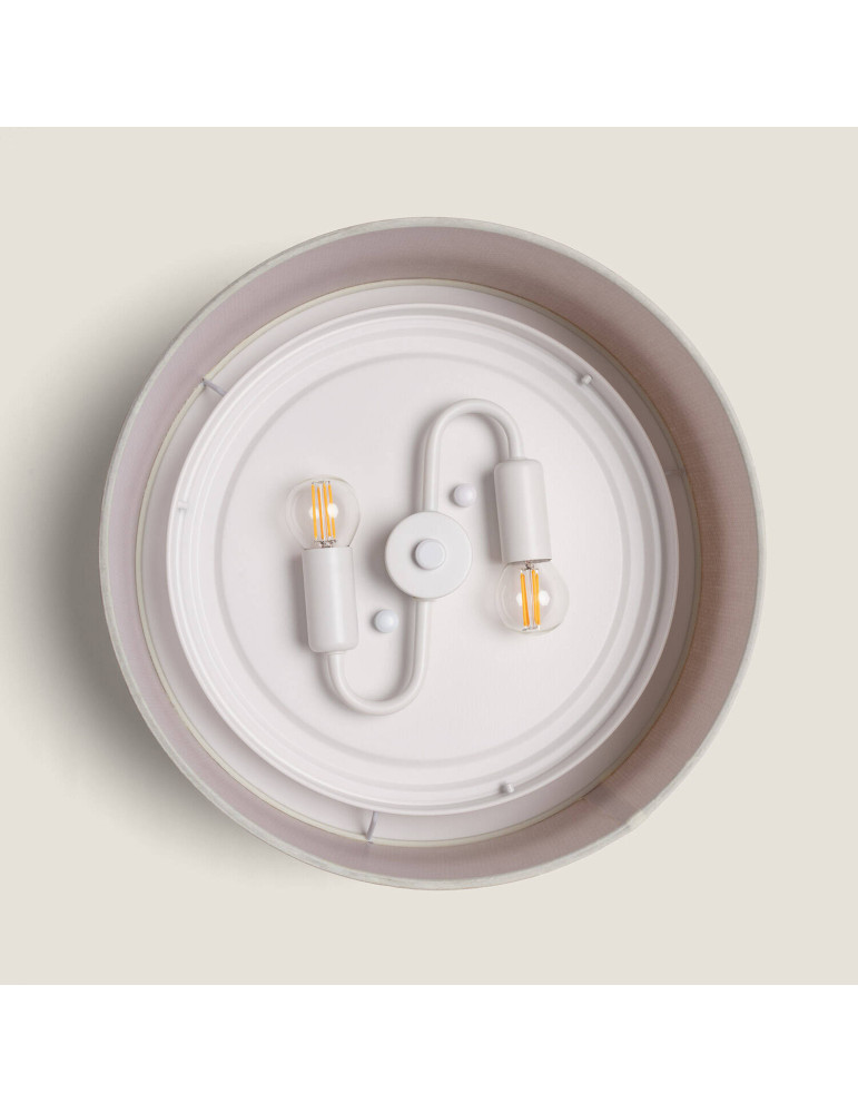 Plafonnier Rond Rotin Ø360 Rufus