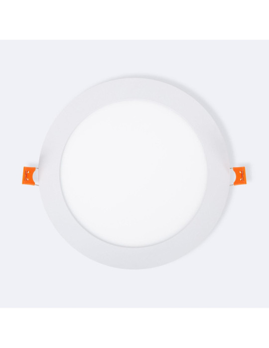 Dalle LED 15W Ronde Extra-Plate Coupe Ø 170 mm Pack de 2 unités