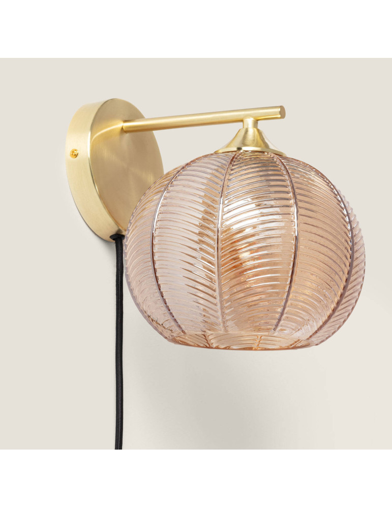 Lampe Murale Métal et Verre Klimt Lampe Murale Métal et Verre Klimt