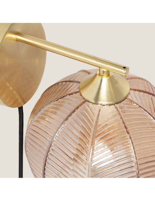 Lampe Murale Métal et Verre Klimt