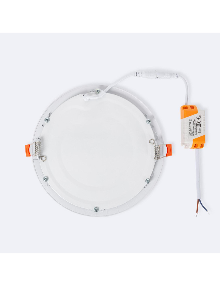 Dalle LED 15W Ronde Extra-Plate Coupe Ø 170 mm Pack de 2 unités