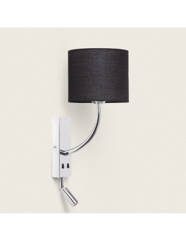 Applique Murale Métal avec Flex LED de Lecture 2.5W Silver-Teylo