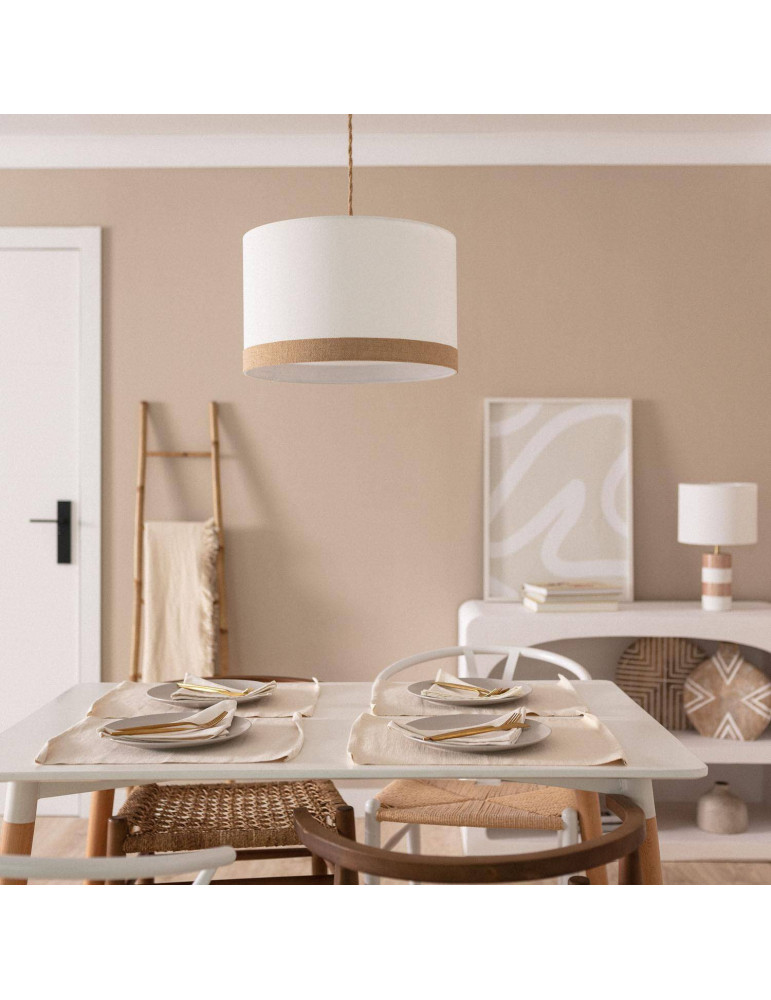 Suspension Tissu Naturel Leya