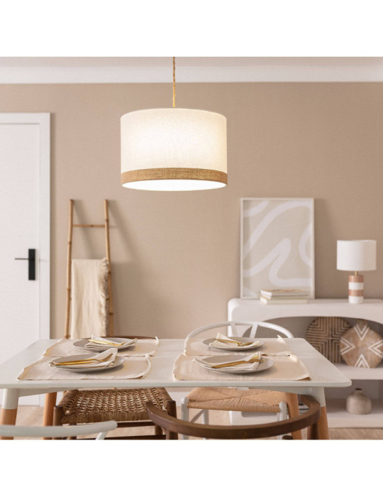 Suspension Tissu Naturel Leya