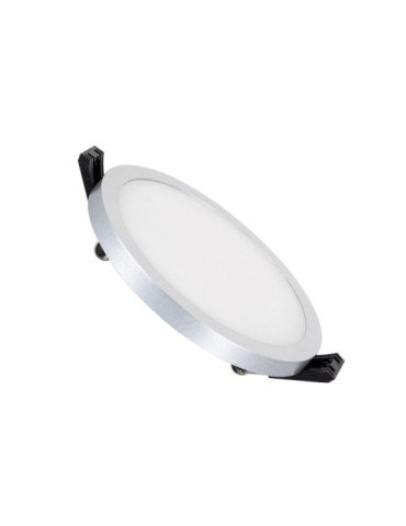 Dalle LED Ronde Slim Surface 8W LIFUD Grise Coupe Ø75mm