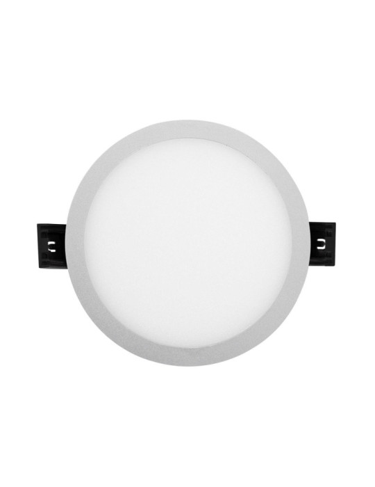 Dalle LED Ronde Slim Surface 8W LIFUD Grise Coupe Ø75mm
