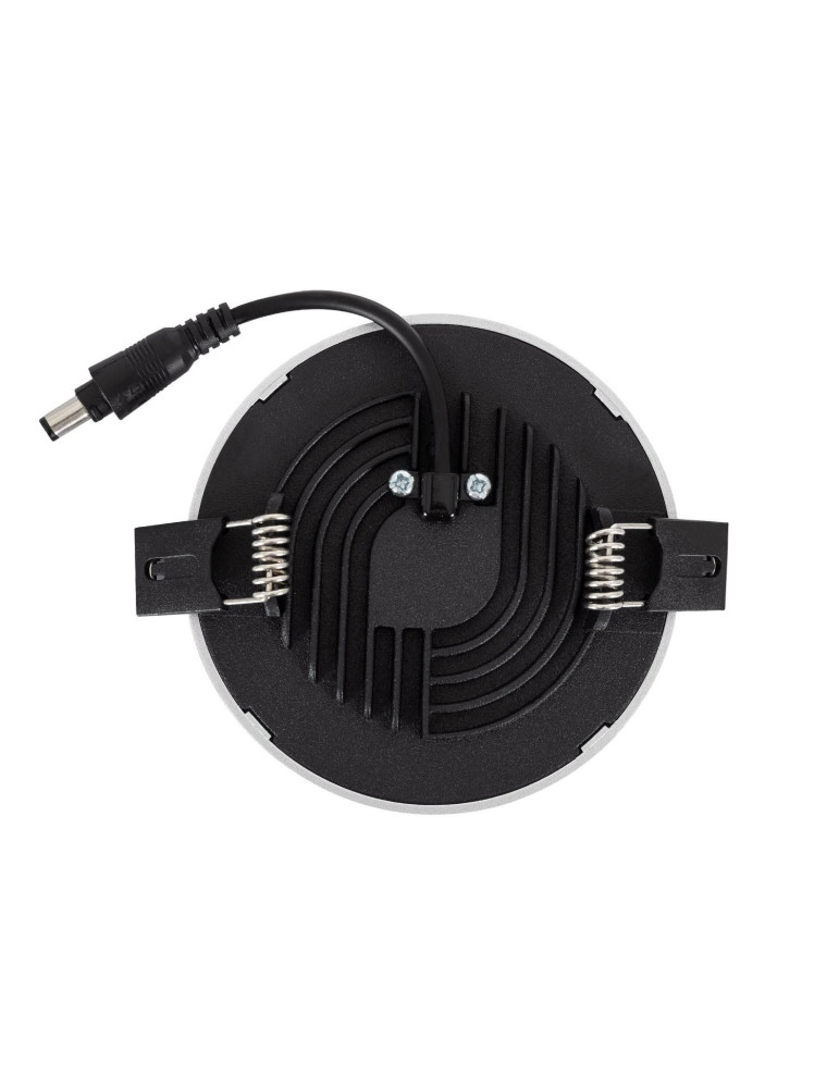 Dalle LED Ronde Slim Surface 8W LIFUD Grise Coupe Ø75mm