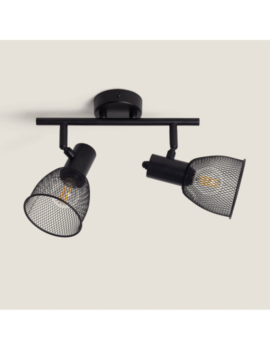 Plafonnier Orientable Aluminium Grid 2 Spots