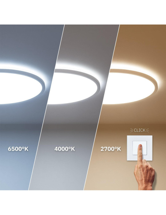 Plafonnier LED Rond CCT 24W Double Face SwitchCCT Ø420mm