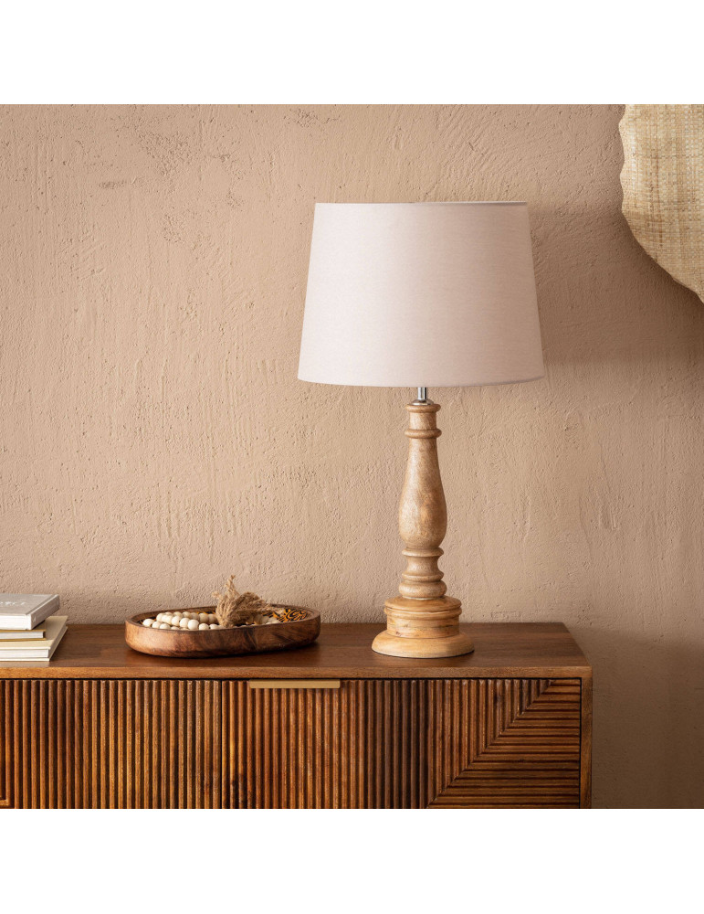 Lampe à Poser en bois Dinka ILUZZIA