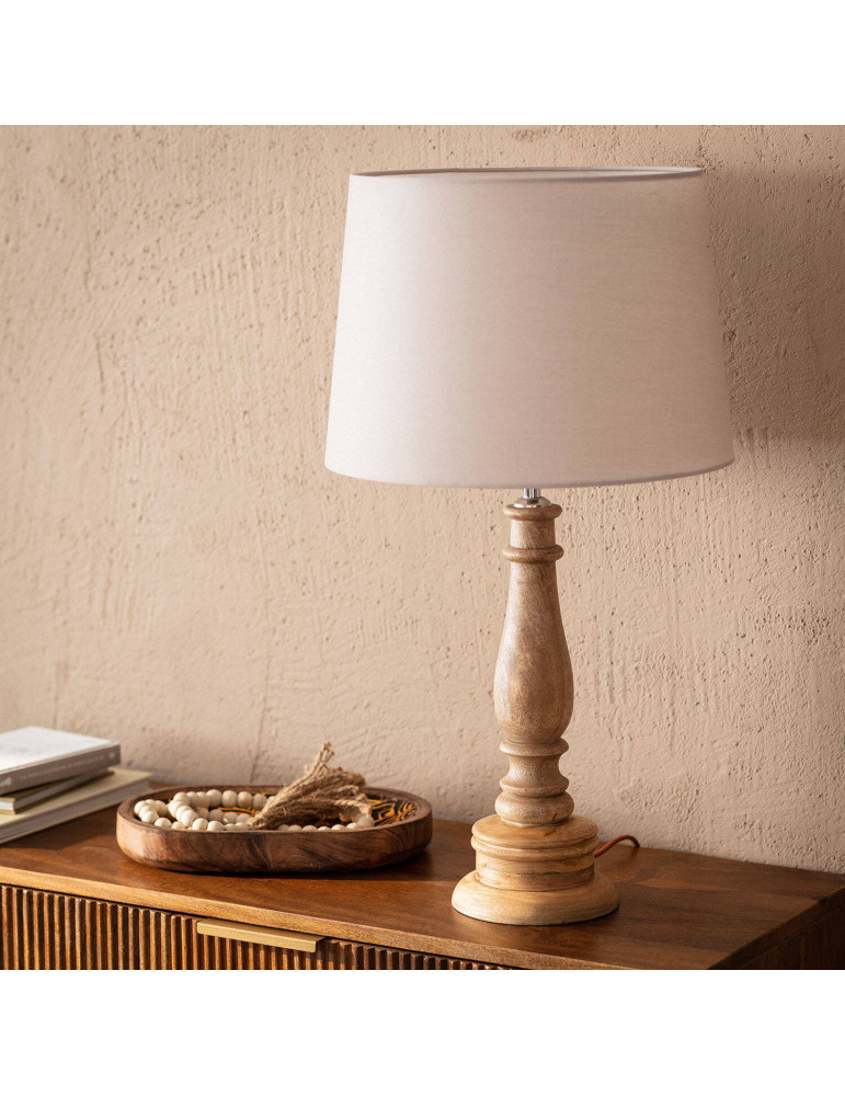 Lampe à Poser en bois Dinka ILUZZIA