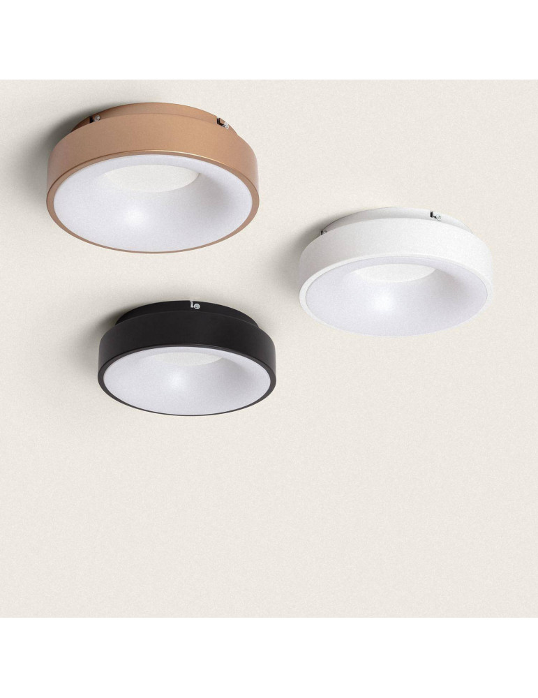 Plafonnier LED Rond 20W Métal Ø300 mm CCT Sélectionnable Jacob