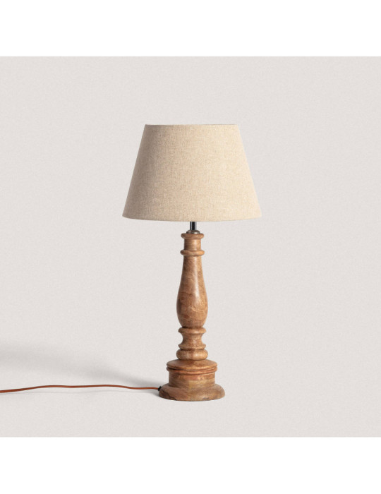 Lampe à Poser en bois Dinka ILUZZIA