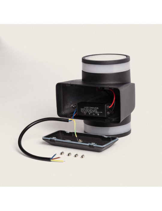 Applique Murale LED Extérieure 10W Aluminium en Saillie Neky Duo