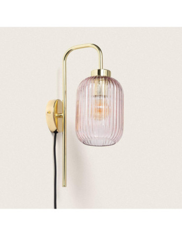 Applique Murale Métal et Verre Belino