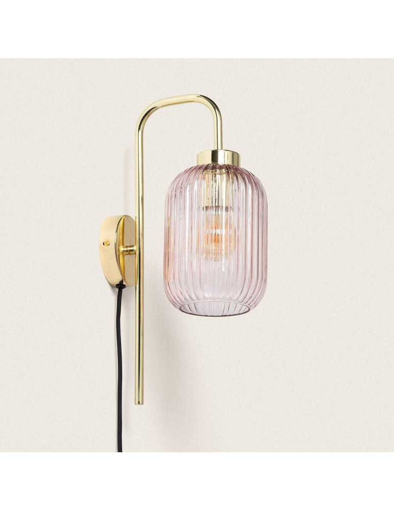 Applique Murale Métal et Verre Belino