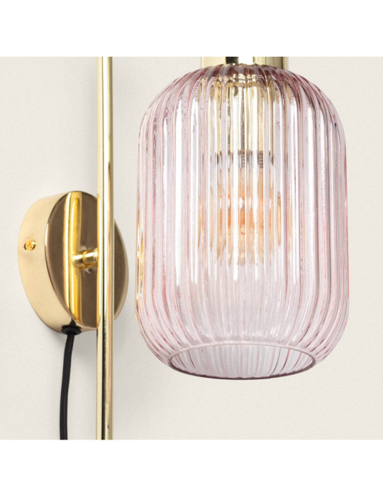 Applique Murale Métal et Verre Belino