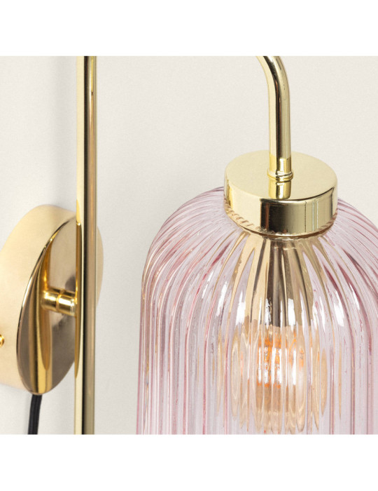 Applique Murale Métal et Verre Belino