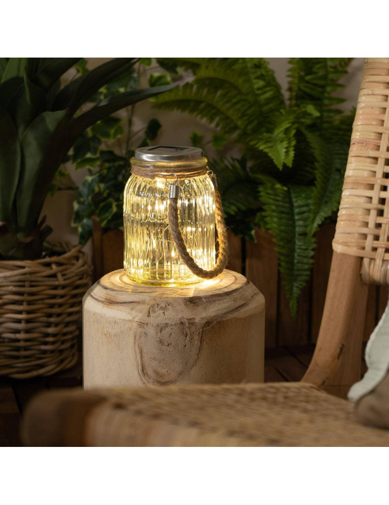 Bocal en Verre LED Portable Solaire Winy Bocal en Verre LED Portable Solaire Winy
