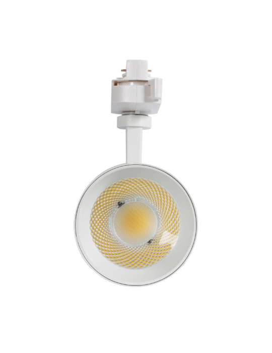 Spot LED sur Rail Monophasé 20W Mallet Dimmable Blanc