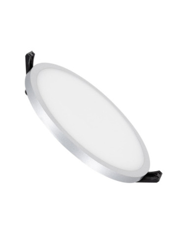 Dalle LED Ronde Slim Surface 16W LIFUD Grise Coupe Ø135mm