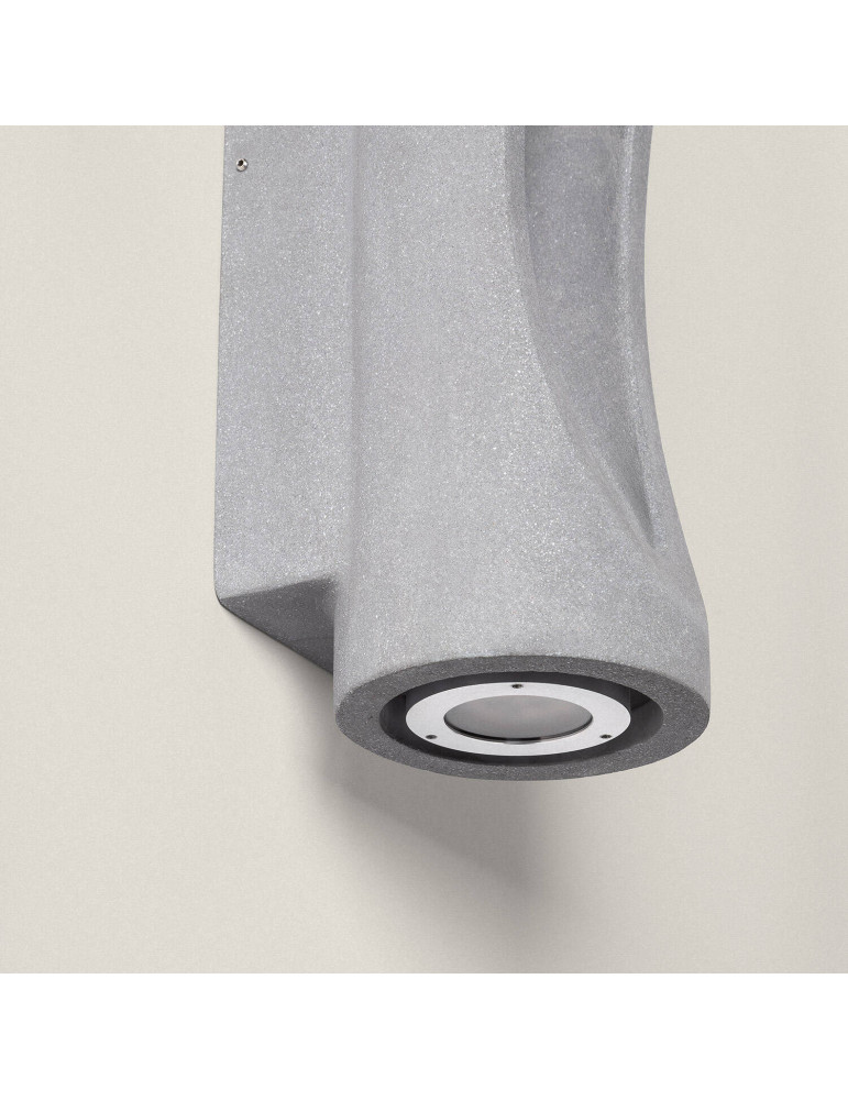 Applique Murale Extérieure LED Dimmable 12W Ciment Large Brinvo