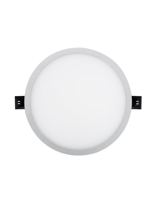 Dalle LED Ronde Slim Surface 16W LIFUD Grise Coupe Ø135mm