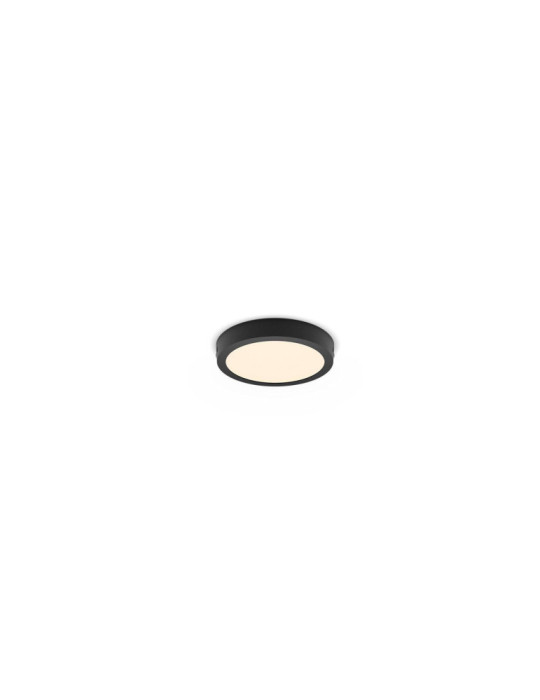 Plafonnier LED PHILIPS Rond Noir Magneos 12W