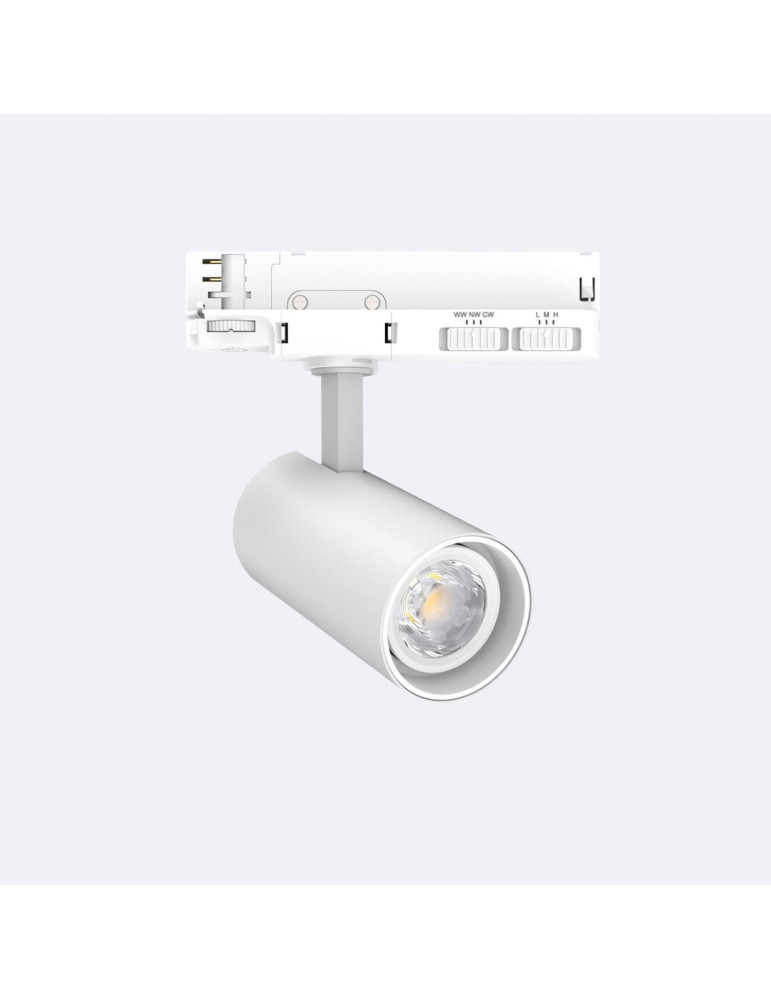 Spot LED sur Rail Triphasé 20W Fasano Dimmable CCT Blanc