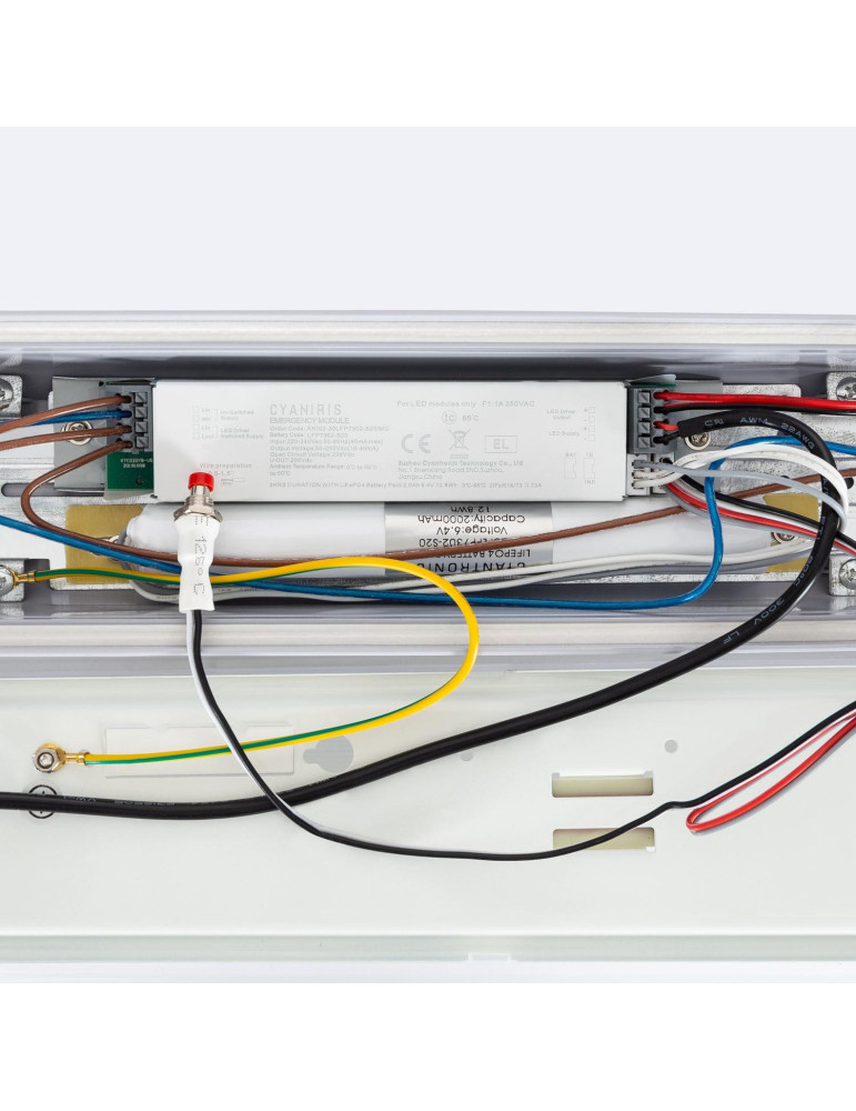 Réglette Étanche LED 120cm 36W avec Eclairage de Secours IP65