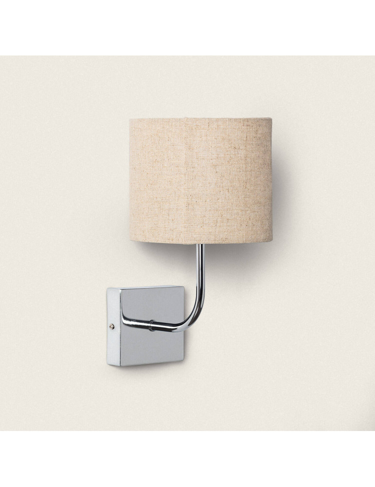 Lampe Murale Métal Silver-Wollen