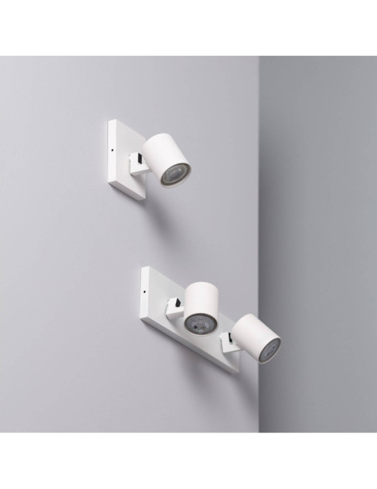 Spot à Douille en Saillie Orientable Aluminium Gylu à Ampoule GU10