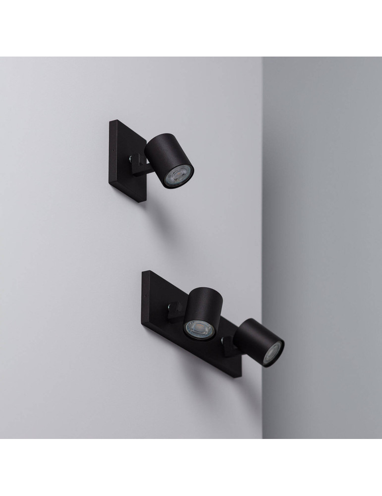 Spot à Douille en Saillie Orientable Aluminium Gylu à Ampoule GU10