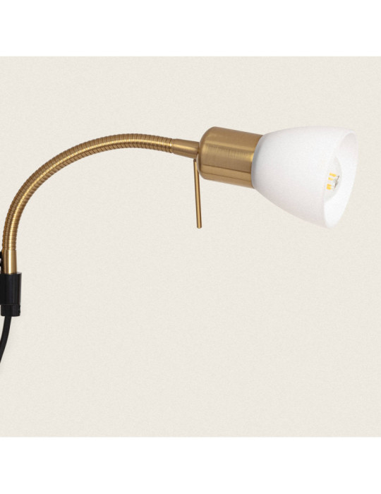 Lampadaire avec LED de Lecture Métal et Verre Ussel