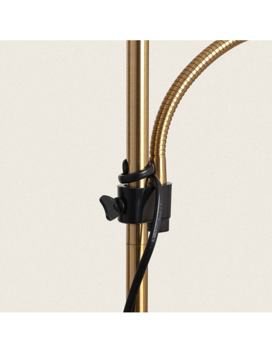 Lampadaire avec LED de Lecture Métal et Verre Ussel