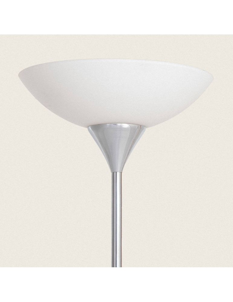 Lampadaire avec LED de Lecture Métal et Verre Ussel