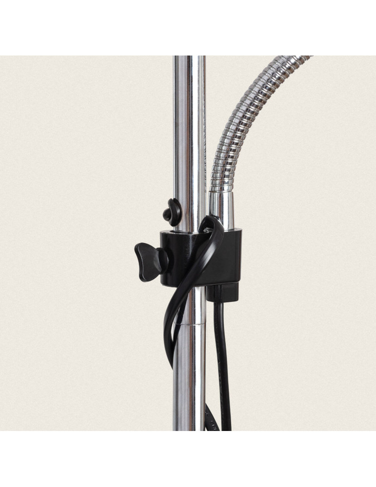 Lampadaire avec LED de Lecture Métal et Verre Ussel