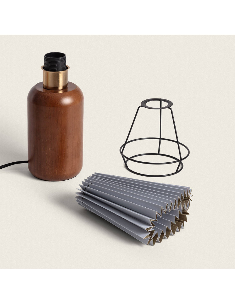 Lampe à Poser Bois Silene