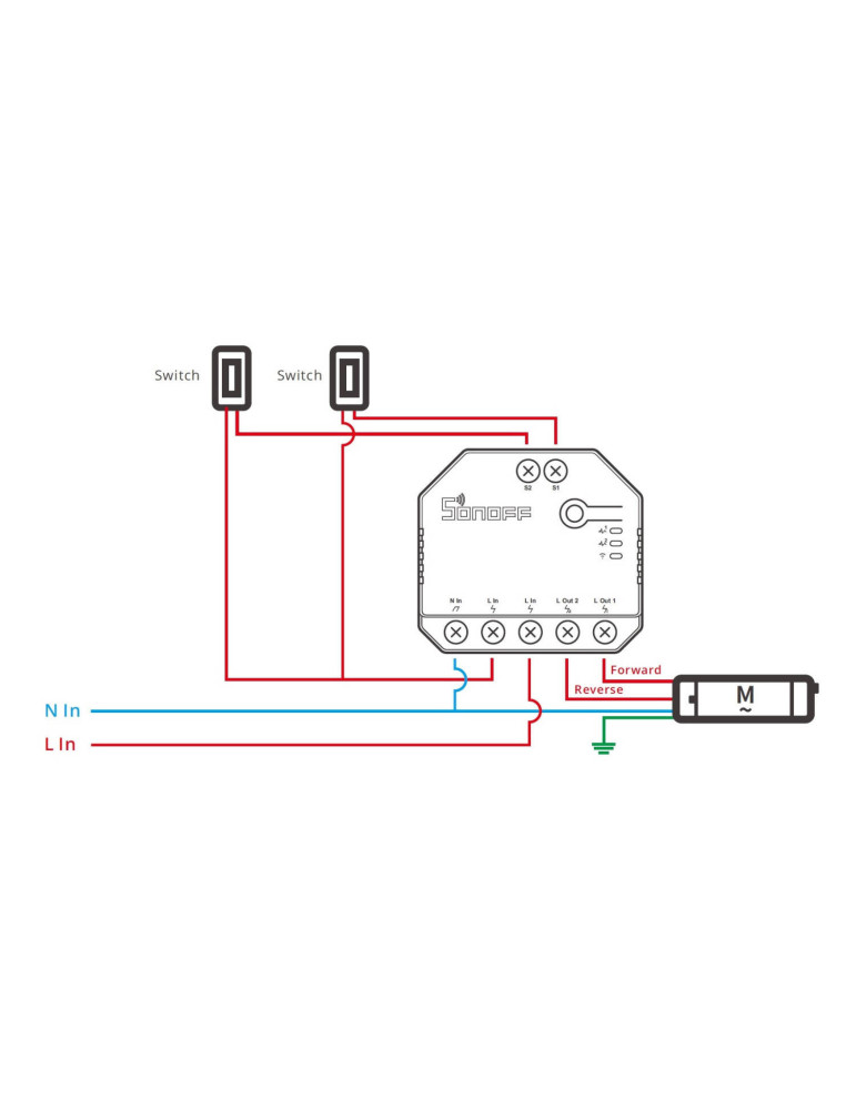 Interrupteur WiFi Compteur d'Énergie Compatible avec Interrupteur Conventionnel SONOFF Dual R3 Lite 15A