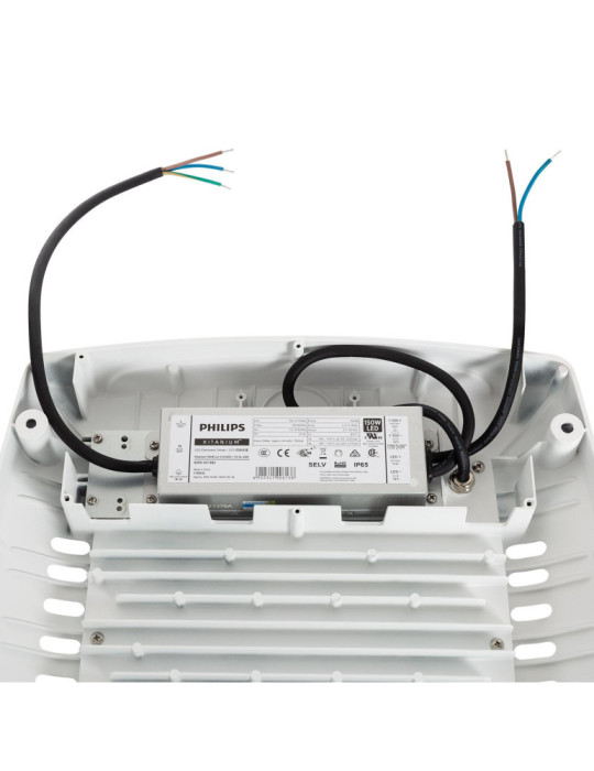 Spot LED Canopy Spécial Station-Service 75W LUMILEDS 150lm/W Driver Philips Xitanium Dimmable 1-10V