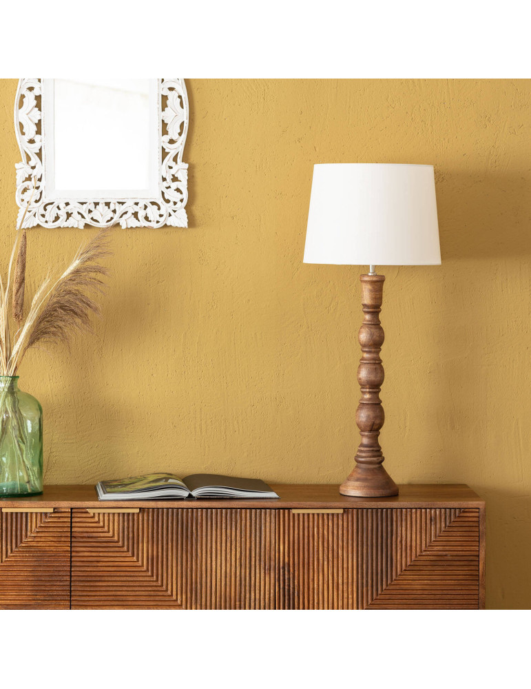 Lampe à Poser en bois Anand ILUZZIA