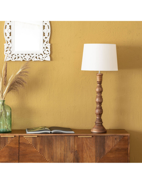 Lampe à Poser en bois Anand ILUZZIA