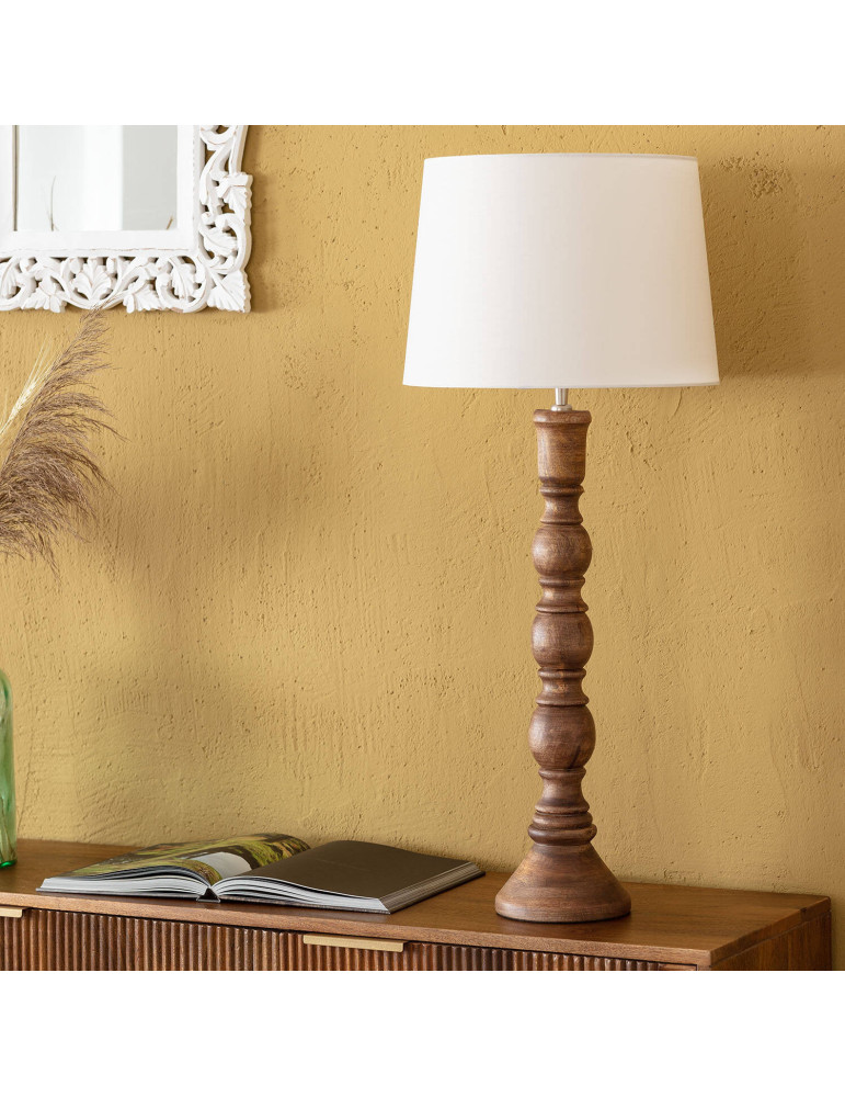 Lampe à Poser en bois Anand ILUZZIA