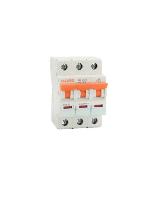 Interrupteur-Sectionneur pour rail DIN 3P 16-125A MAXGE Alpha+