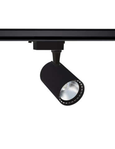 Spot LED sur Rail Monophasé 30W Bron Noir